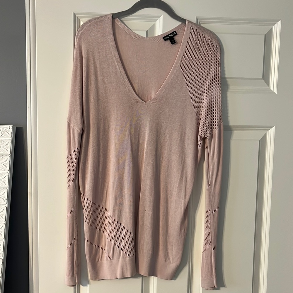 Long sleeve pink express top M